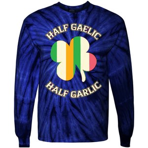 Irish Italian Women Men St Patricks Day Gaelic Tie-Dye Long Sleeve Shirt