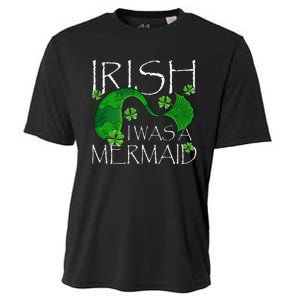 Irish I Was A Mermaid Funny St Patricks Day Gifts Cooling Performance Crew T-Shirt