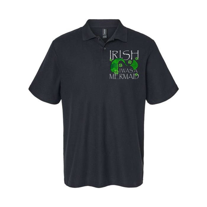 Irish I Was A Mermaid Funny St Patricks Day Gifts Softstyle Adult Sport Polo