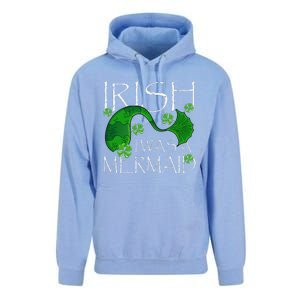 Irish I Was A Mermaid Funny St Patricks Day Gifts Unisex Surf Hoodie