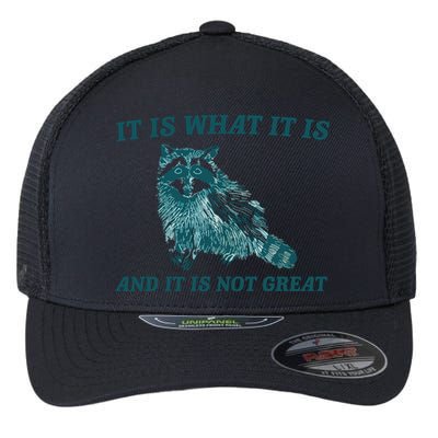 It Is What It Is And It Is Not Great Flexfit Unipanel Trucker Cap