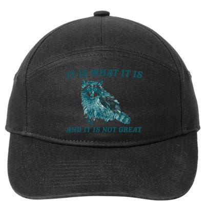 It Is What It Is And It Is Not Great 7-Panel Snapback Hat