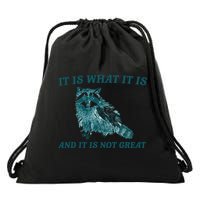 It Is What It Is And It Is Not Great Drawstring Bag