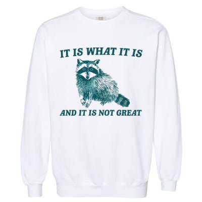 It Is What It Is And It Is Not Great Garment-Dyed Sweatshirt