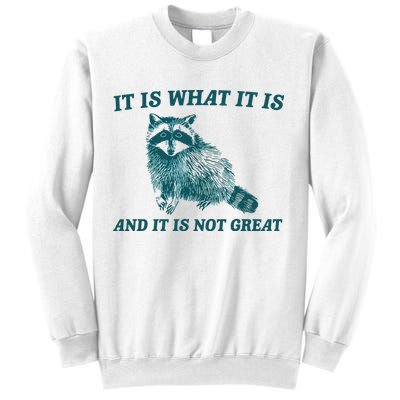 It Is What It Is And It Is Not Great Sweatshirt