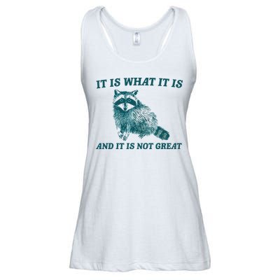 It Is What It Is And It Is Not Great Ladies Essential Flowy Tank