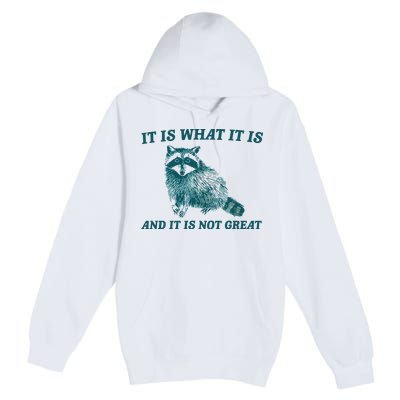 It Is What It Is And It Is Not Great Premium Pullover Hoodie