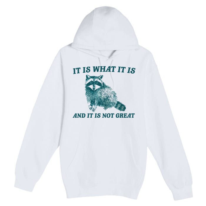 It Is What It Is And It Is Not Great Premium Pullover Hoodie