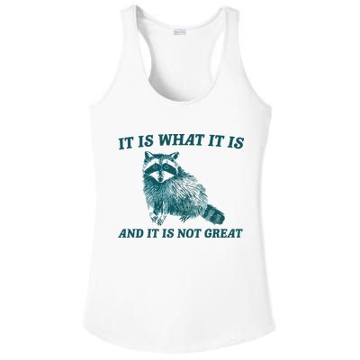 It Is What It Is And It Is Not Great Ladies PosiCharge Competitor Racerback Tank