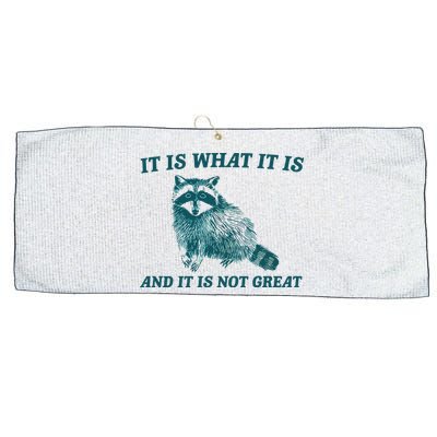 It Is What It Is And It Is Not Great Large Microfiber Waffle Golf Towel
