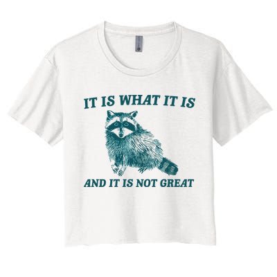 It Is What It Is And It Is Not Great Crop Top