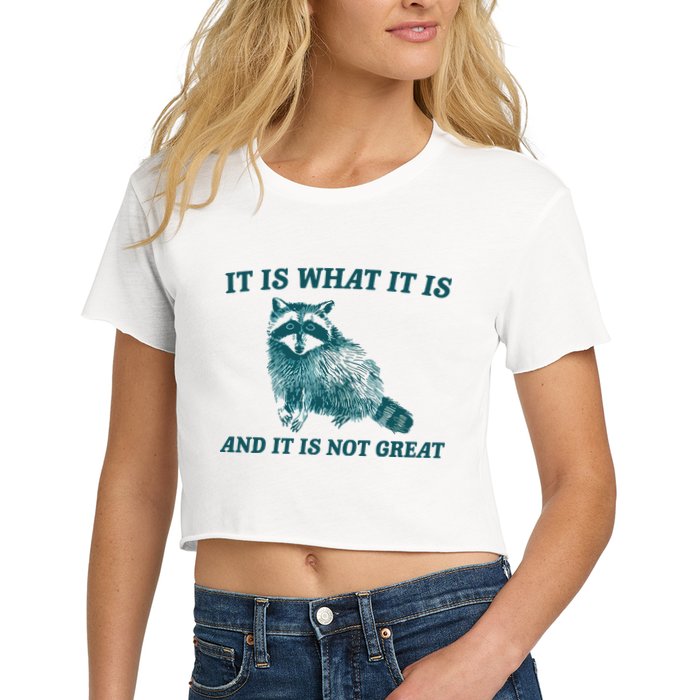 It Is What It Is And It Is Not Great Crop Top