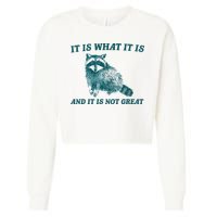 It Is What It Is And It Is Not Great Cropped Pullover Crew