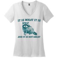 It Is What It Is And It Is Not Great Women's V-Neck T-Shirt