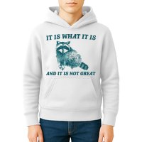 It Is What It Is And It Is Not Great Kids Hoodie