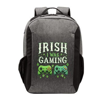 Irish I Was Gaming St Patricks Day Gamer Shamrock Gaming Gift Vector Backpack