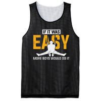 If It Was Easy More Boy Would Do It Gymnastics Mesh Reversible Basketball Jersey Tank