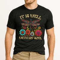 It Is Well With My Soul Dragonfly Floral Boho Christian God Cooling Performance Crew T-Shirt