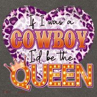 If I Was A Cowboy I'd Be The Queen Cotton Canvas Backpack