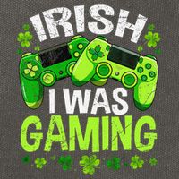 Irish I Was Gaming Funny St Patricks Day Gamer Cotton Canvas Backpack