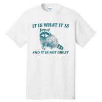 It Is What It Is And It Is Not Great Raccoon Trash Panda Tall T-Shirt