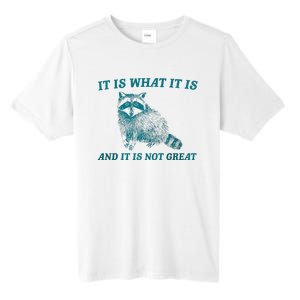 It Is What It Is And It Is Not Great Raccoon Trash Panda Tall Fusion ChromaSoft Performance T-Shirt