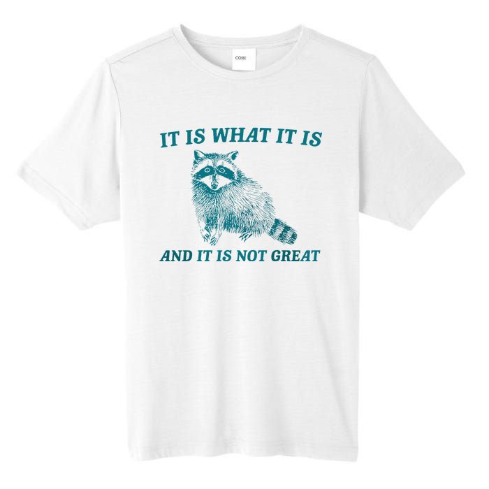 It Is What It Is And It Is Not Great Raccoon Trash Panda Tall Fusion ChromaSoft Performance T-Shirt