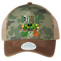 Irish I Was Gamer St Patrick's Day Game Controller Shamrocks Legacy Tie Dye Trucker Hat