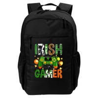 Irish I Was Gamer St Patrick's Day Game Controller Shamrocks Backpack
