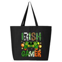 Irish I Was Gamer St Patrick's Day Game Controller Shamrocks 25L Jumbo Tote