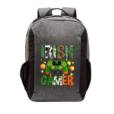 Irish I Was Gamer St Patrick's Day Game Controller Shamrocks Vector Backpack