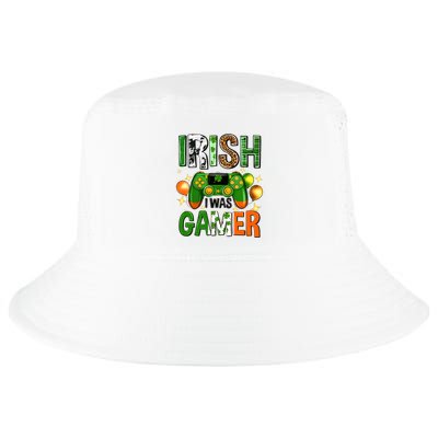 Irish I Was Gamer St Patrick's Day Game Controller Shamrocks Cool Comfort Performance Bucket Hat