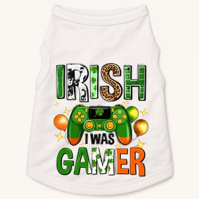 Irish I Was Gamer St Patrick's Day Game Controller Shamrocks Doggie Tank