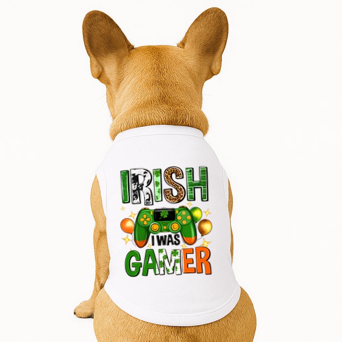 Irish I Was Gamer St Patrick's Day Game Controller Shamrocks Doggie Tank