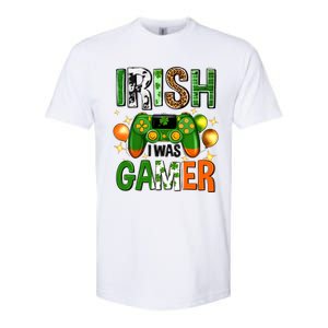 Irish I Was Gamer St Patrick's Day Game Controller Shamrocks Softstyle CVC T-Shirt