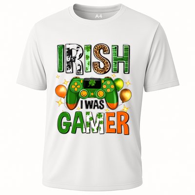 Irish I Was Gamer St Patrick's Day Game Controller Shamrocks Performance Shirt