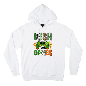 Irish I Was Gamer St Patrick's Day Game Controller Shamrocks Hoodie