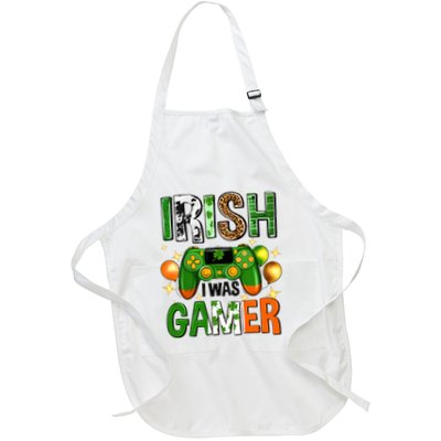 Irish I Was Gamer St Patrick's Day Game Controller Shamrocks Apron