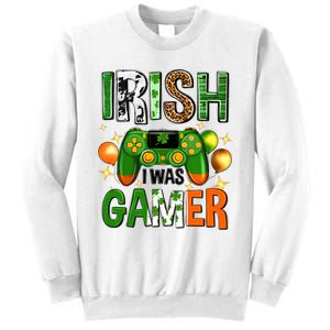 Irish I Was Gamer St Patrick's Day Game Controller Shamrocks Sweatshirt