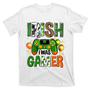 Irish I Was Gamer St Patrick's Day Game Controller Shamrocks T-Shirt