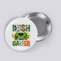 Irish I Was Gamer St Patrick's Day Game Controller Shamrocks Button