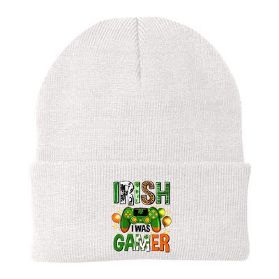 Irish I Was Gamer St Patrick's Day Game Controller Shamrocks Beanie