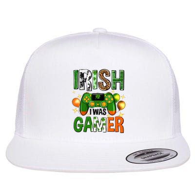 Irish I Was Gamer St Patrick's Day Game Controller Shamrocks Flatbill Hat