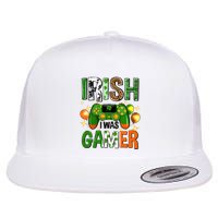 Irish I Was Gamer St Patrick's Day Game Controller Shamrocks Flatbill Hat