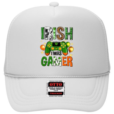 Irish I Was Gamer St Patrick's Day Game Controller Shamrocks Trucker Hat