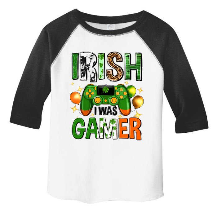 Irish I Was Gamer St Patrick's Day Game Controller Shamrocks Toddler Fine Jersey T-Shirt