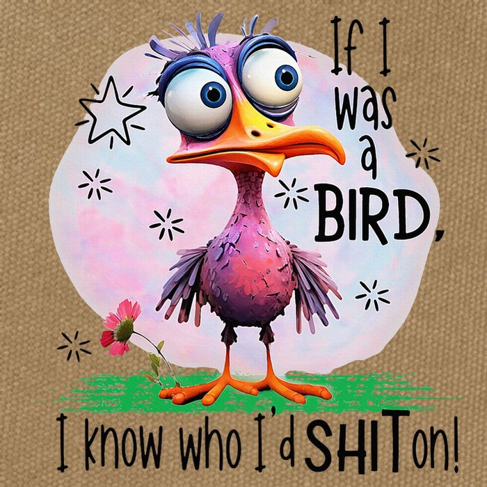If I Was A Bird I Know Who ID Shit On Cotton Canvas Backpack