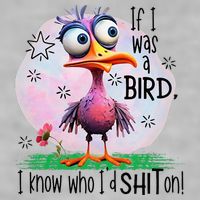 If I Was A Bird I Know Who ID Shit On Ladies PosiCharge Tri-Blend Wicking Tank