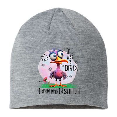 If I Was A Bird I Know Who ID Shit On Sustainable Beanie