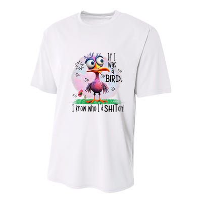 If I Was A Bird I Know Who ID Shit On Youth Performance Sprint T-Shirt